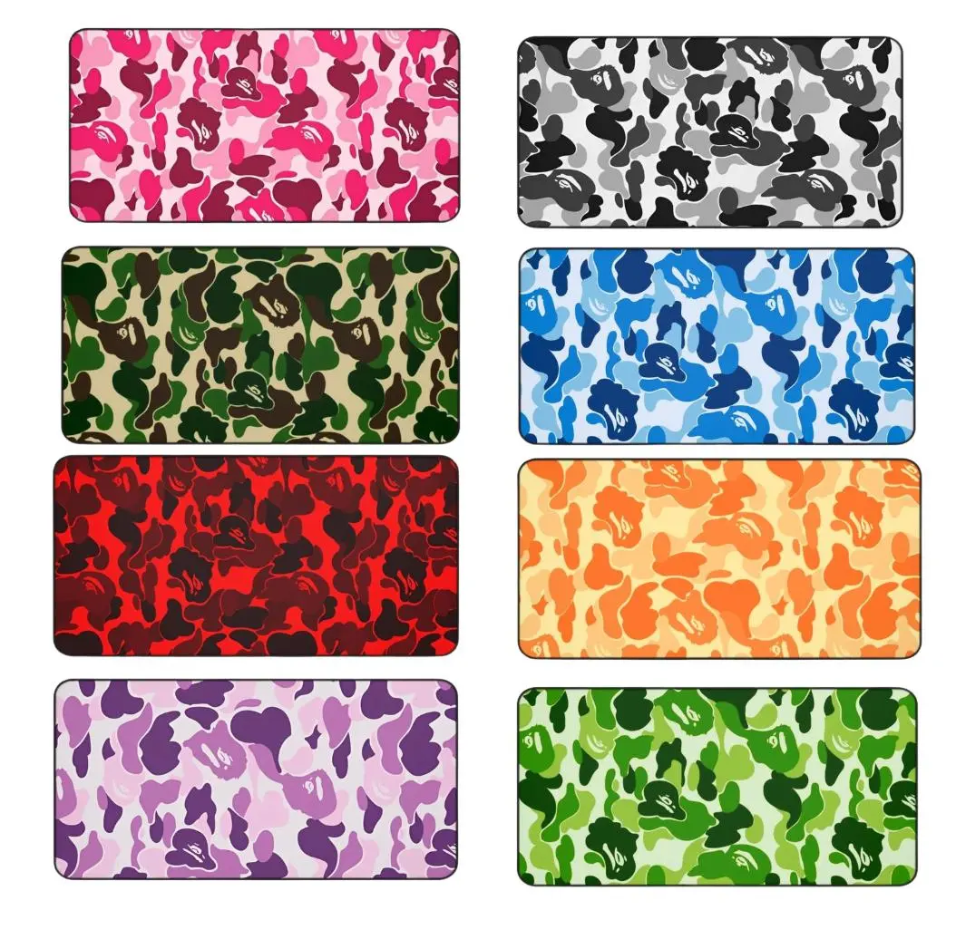 Vintage Colorful Camo Desk Mat, Trendy Desk Mat, Desktop Pads, Desktop Accessories for Men Women, Non-slip Mousepad, Home Decor Ideals