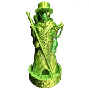 Plague Doctor Dice Tower | Gothic Tabletop Dice Roller | DnD & TTRPG Accessory | 3D Printed Dungeon Decor