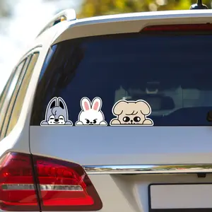SKZDecal Peaking Cartoon Car Decal Kpop Accessories K pop Gift K-pop Merch, Vinyl Sticker Kawaii Decal for Laptop