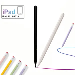 Stylus Pen & Silicone Case for Apple iPad, 2 in 1 Wireless Charging and Magnetic Design Charging Cable, Palm Rejection and Tilt Sensitive, Fast Charging Stylus, Compatible with iPad 6/7/8, iPad Pro 11/12.9 in, iPad Mini 6, iPad Air 3/4/5
