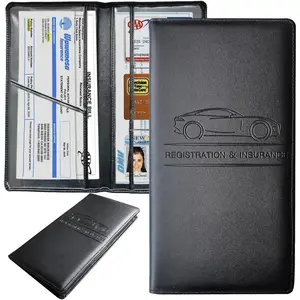 Registration and  Holder,Black Registration  Card Holder,Glove Box Organizer Makes Your Documents In Order.