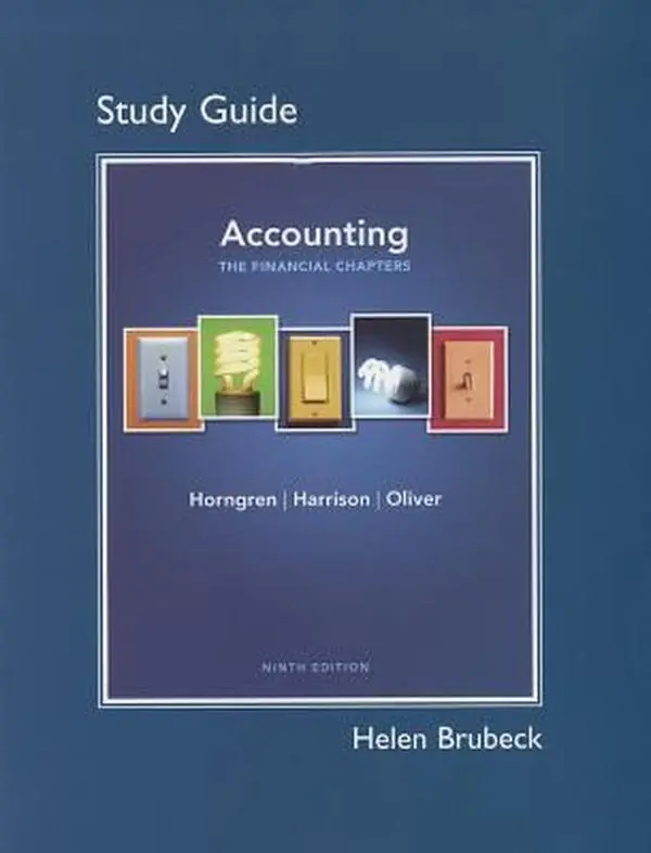 USED Book - Study Guide for Accounting: Chapters 1-15 by Charles T. Horngren (Paperback) - english