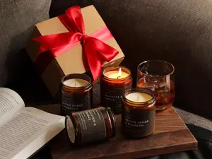 Masculine Scented Candles for Dad, Luxury Gentleman Candle Collection, Unique Gift for Him