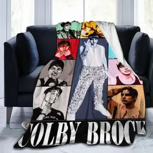 Music Colby Brock Inspired Flannel Blanket Warm Soft Cozy Fuzzy Throw Blankets for Living Room Sofa Bed Travel Home Decor Gift All Season