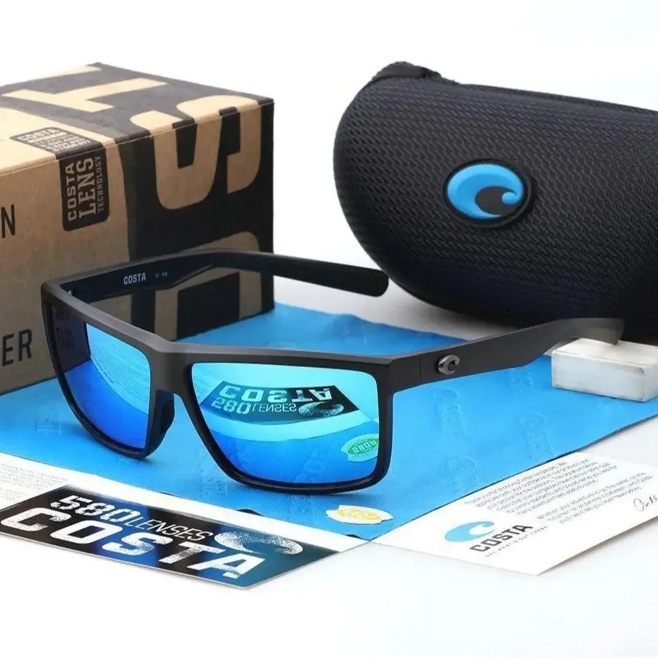 Costa Del Mar Polarized Rinconcito Fishing Sunglass-Ice Blue, Costa Sunglasses For Men, Stylish, Durable, Versatile, Polarized, Anti-UV/Blue Light, Dust/Windproof – Gift For Him