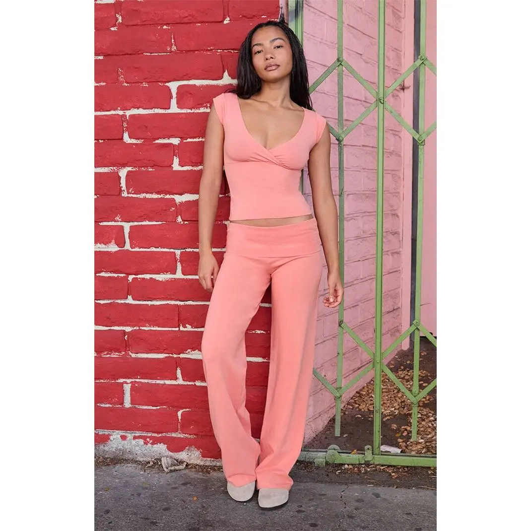 John Galt Women's Coral Priscilla Flare Pants John Galt Women's Coral Priscilla Flare Pants