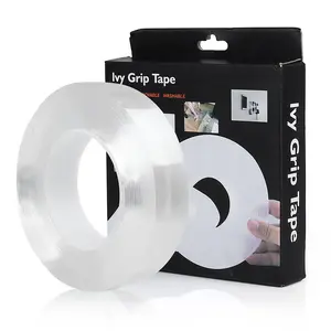 Multipurpose Nano Double Sided Adhesive Tape Transparent Traceless Removable and Reusable Anti Slip Tape for Home, Wall, Room, Office Decor