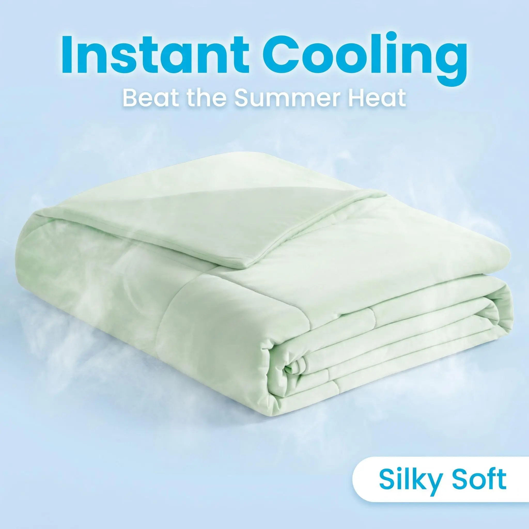 BEDSUM Q-Max 0.45 Ice Silk Cooling Blanket, Double-Sided Cold Touch Lightweight Comforter for Hot Sleepers & Night Sweats, Breathable Summer Bedding Gift office rest