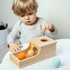 Wooden Drawer Box Kindergarten Stress Ball Table Educational Toy, Early Education Intelligence Development, Kids Learning Toy