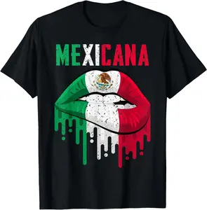 Mexican Flag Shirt Girl Women Kids Toddler Mexicana Pride T-Shirt Pure Cotton Graphic Tees Menswear Top: Gifts for Men & Women