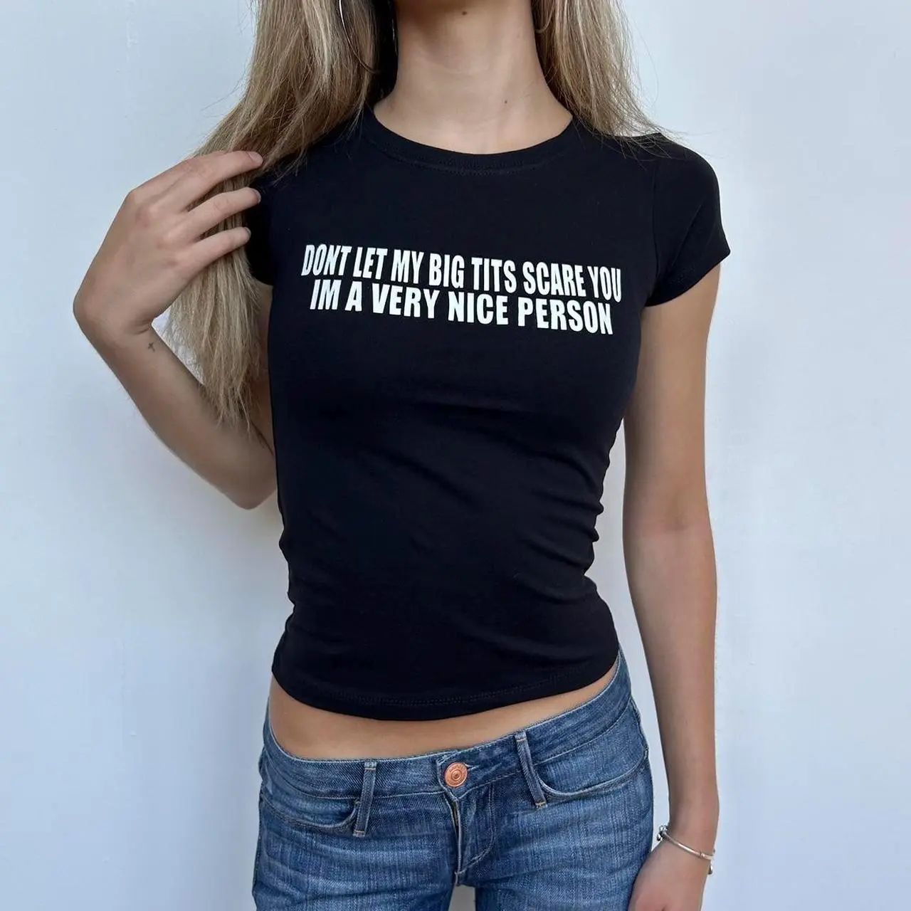 I'm A Very Nice Person Baby Tee