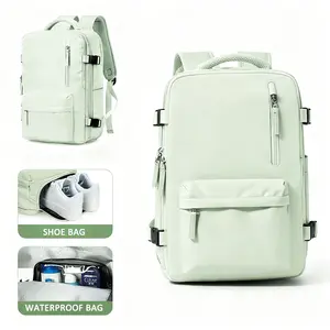 YOUGGELI  Large capacity travel backpack for going out & light & computer compartment bag & airline approved size & waterproof & USB Can be used for vacation, travel, business trip, outdoor sports. #outdoorfun