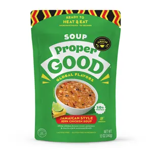 Jamaican Jerk Chicken Soup, 20g of Protein - Ready in 90 Seconds, Made with Clean Ingredients