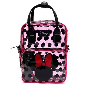 Minnie Mouse Ears and Bow Clear Light Up Crossbody Bag with Handles