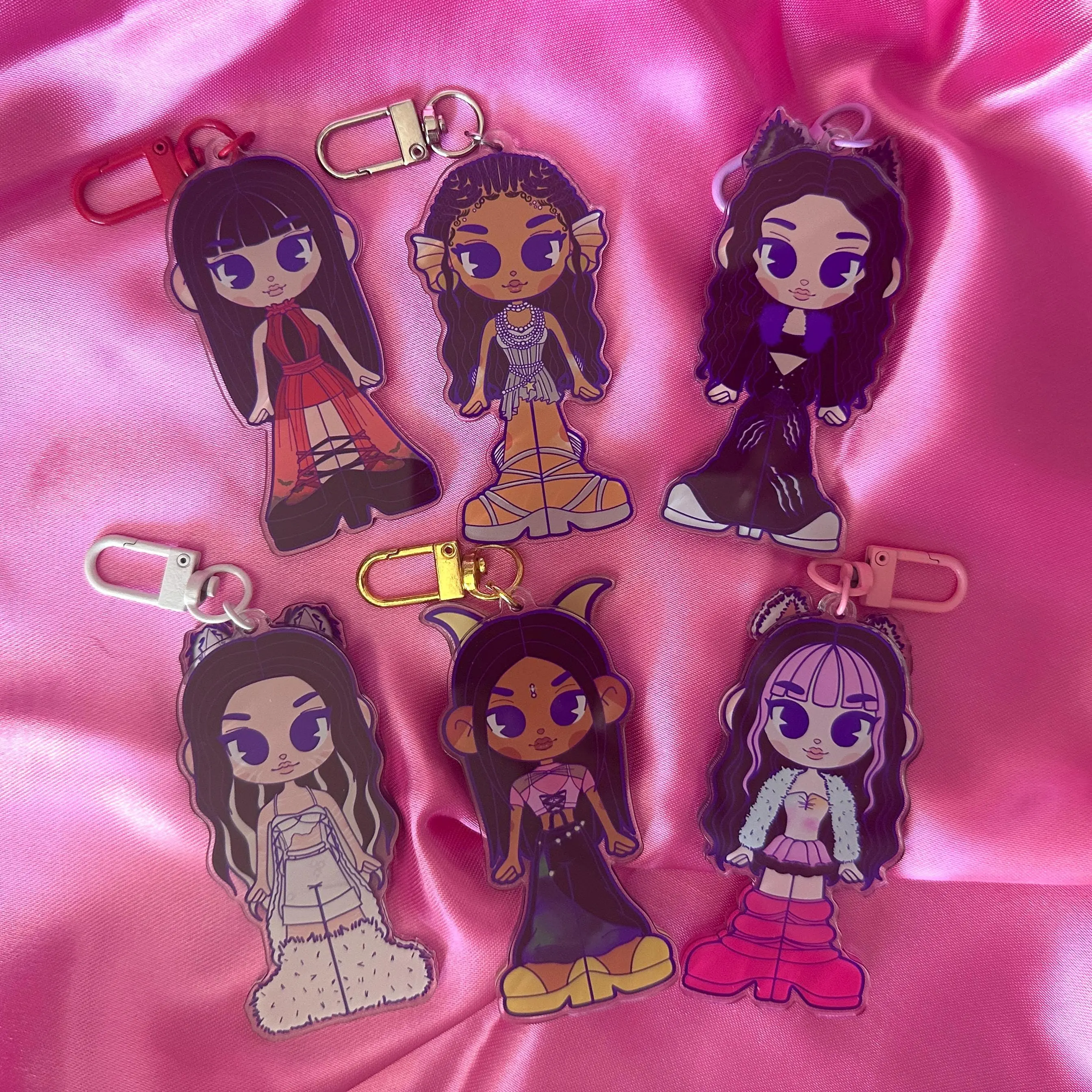 kats eye 'montereye' acrylic keychains