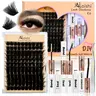 Ailaishi Volume Lash Clusters Kit 80D/90D/100D/150D/200D DIY Lash Cluster Set for Home Use,Eyelash Extension with Waterproof Lash Bond and Seal, Tweezers,in 10–20mm lengths Makeup Cosmetic , DealsForYouDays