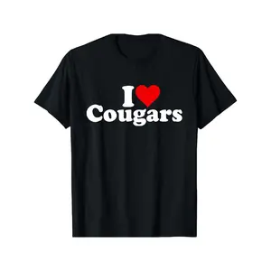 I LOVE HEART COUGARS SEXY OLDER WOMEN T-Shirt