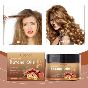 Hoegoa  care cream gently nourishes and repairs , leaving it soft, shiny, and hydrated. Daily massage scalp  care cream，batana  oil hair mask for frizzy Moisturizer Haircare natural raw batana oil