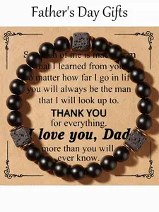 Men's Elegant Obsidian Guardian Bracelet, Fashionable Jewelry for Party, Daily Clothing Decor, Trendy All-match & Exquisite Jewelry for Birthday Gift, Beaded Bracelets