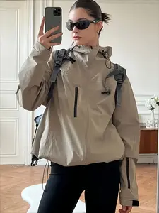 Fashionable New Solid Color Zip-Up Hooded Windbreaker Jacket staud 2 k sleepwear couples Gothic Ruffle Christmas Dress Cropped Rhinestone Graphic T-Shirt april outfit holiday outfits women High Waist Straight Yoga Pants Women's Sparkly Jeans V Neck P cute