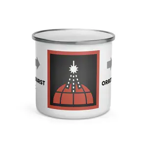 Orbital Airburst Strike Stratagem 12oz Enamel Mug (Helldivers Inspired)