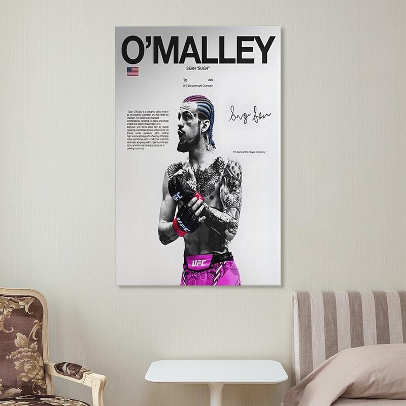 Sean O'Malley poster, UFC wall decoration, MMA digital poster, UFC bantamweight champion, UFC men's gift, sports poster, gym decoration, poster gift