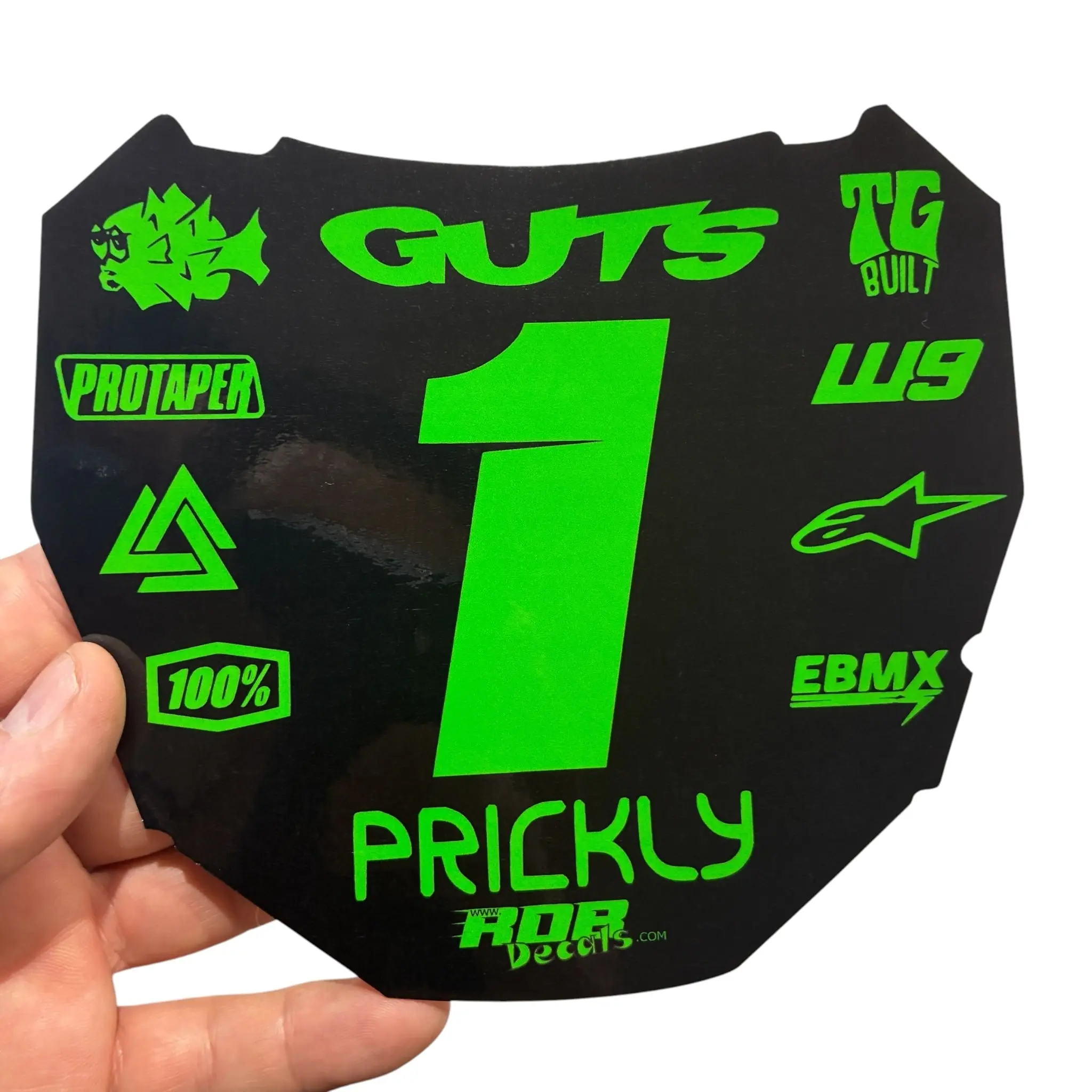 ODI Plate Decal — 11 Logo — Green