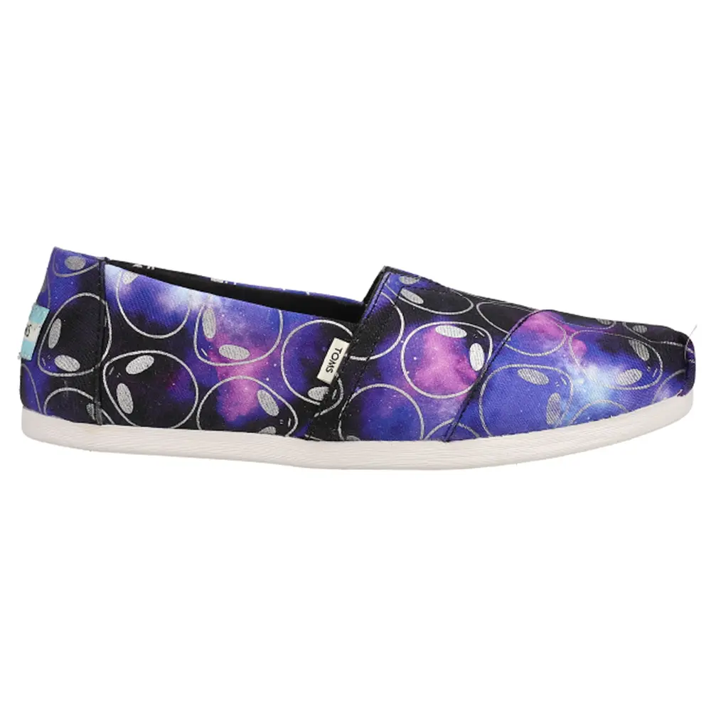 TOMS Womens Alpargata Slip On Flats Casual - Purple