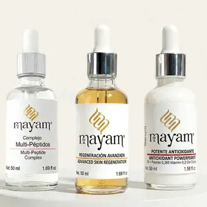 Mayam Beauty Glow Up Collection 3-Piece Serum Bundle - C+E FeruGlow, Multi-Peptide Complex, PDRN Glow - Brightens, Hydrates, Firms - For All  Skin Types skin elasticity