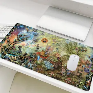 Magical Forest Pattern Mouse Pad, Rectangle Gaming Mouse Pad, Office Desk Keyboard Mat for Home Office Game Room Desk