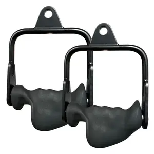 Ergonomic Tricep Rope Pulldown Attachments,  Lat Pull Down Bar for Cable Machine, Tricep Workout Cable Attachments，Heavy Duty Working Out Handles Accessories