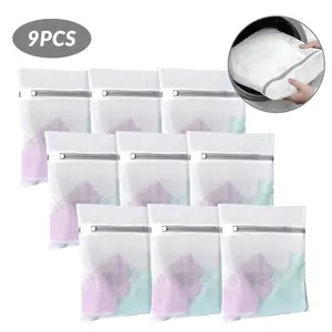 Mesh Zippered PVC Breathable Laundry Bags for Delicates, Underwear (Fashion Accessory Set)