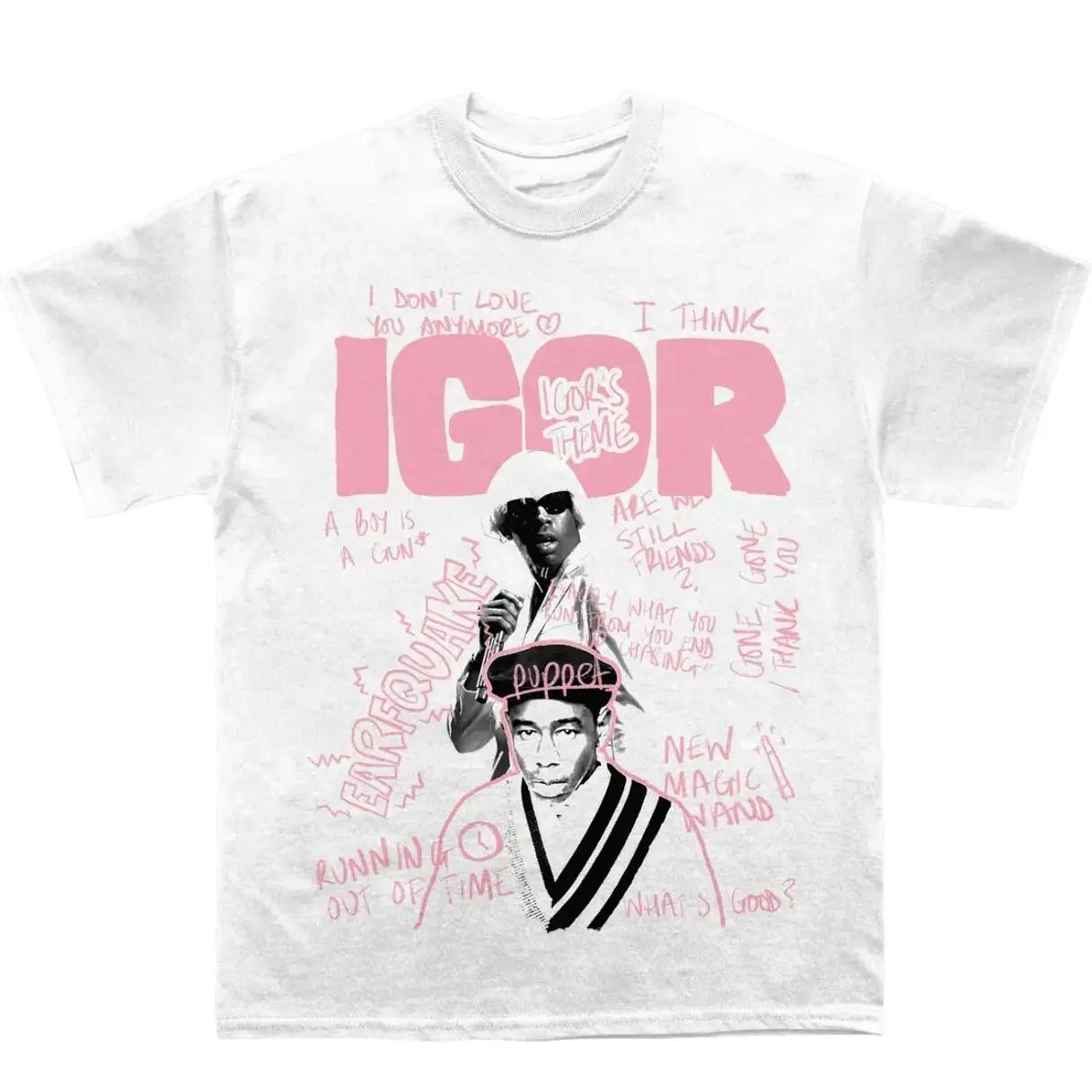 Tyler Igor Sketchbook Graphic Tee, Y2K Streetwear T-Shirt, Unisex Crew Neck Tee, Vintage Hip-Hop Graphic, Sports Style, Casual Cotton Fit