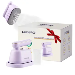 Portable Steam Iron Purple American Standard White