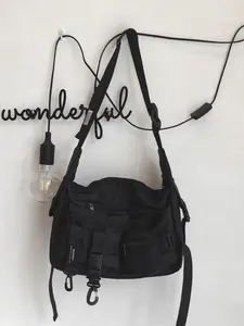 Functional Streetwear Tactical Crossbody Bag for Men, Unisex Casual Shoulder Backpack, Versatile Daily Use & Travel Essentials, Shoulder Bags