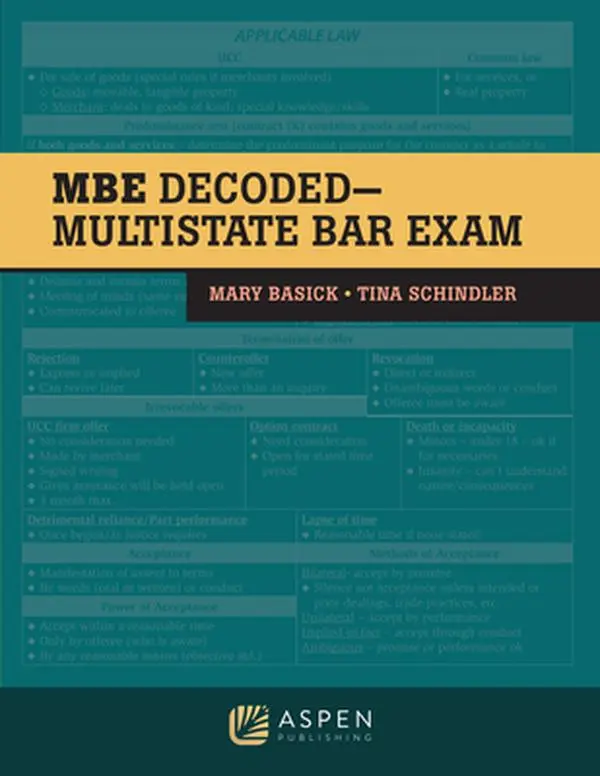USED Book - The MBE Decoded: Multistate Bar Exam by Basick, Mary (Paperback) - english