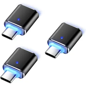 USB C Adapters 3 Pack, USB C to USB 3.0 Adapter, USB C Male to USB 3.0 Female OTG Connector High Speed Adapter Compatible with  Pixel Chromebook  Galaxy  MacBook Pro