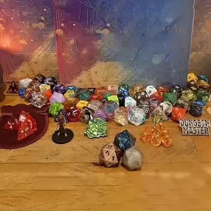 D&d Dice Advent Calendar, 24-Day Countdown to Christmas, Polyhedral Resin Dice Set, Perfect for Party Role-Playing Games