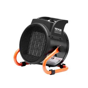 VEVOR Greenhouse Heater, 1500W PTC Fast Heating with Overheat Protection, 3-Speed Setting Small Grow Tent Heater, Electric Portable Heater Fan for Green House, Flower Room, Workplace