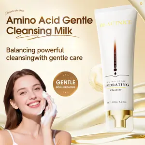 BEAUTNICE Amino Glow Hydrating Cleanser - 120g/4.23oz, Gentle & Effective Daily Face Wash for Radiant Skin