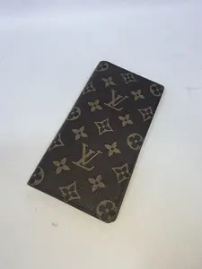Pre-owned Louis Vuitton coated canvas Small Leather Goods 【Senza2 U 】Louis Vuitton Portefeuille Brazza Long Wallet