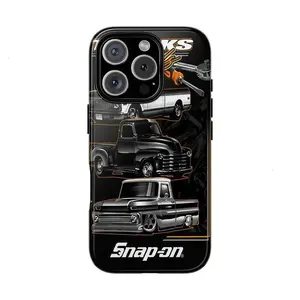 Snap-on Rugged Phone Case - Trucks and Tools Theme, Automotive Gift, Father's Day Present, Durable Protection, Car Lover AccessoriesSuitable for iPhone