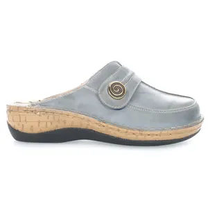 Propet Womens Jana Slip On Clogs Work Safety Shoes Casual - Blue