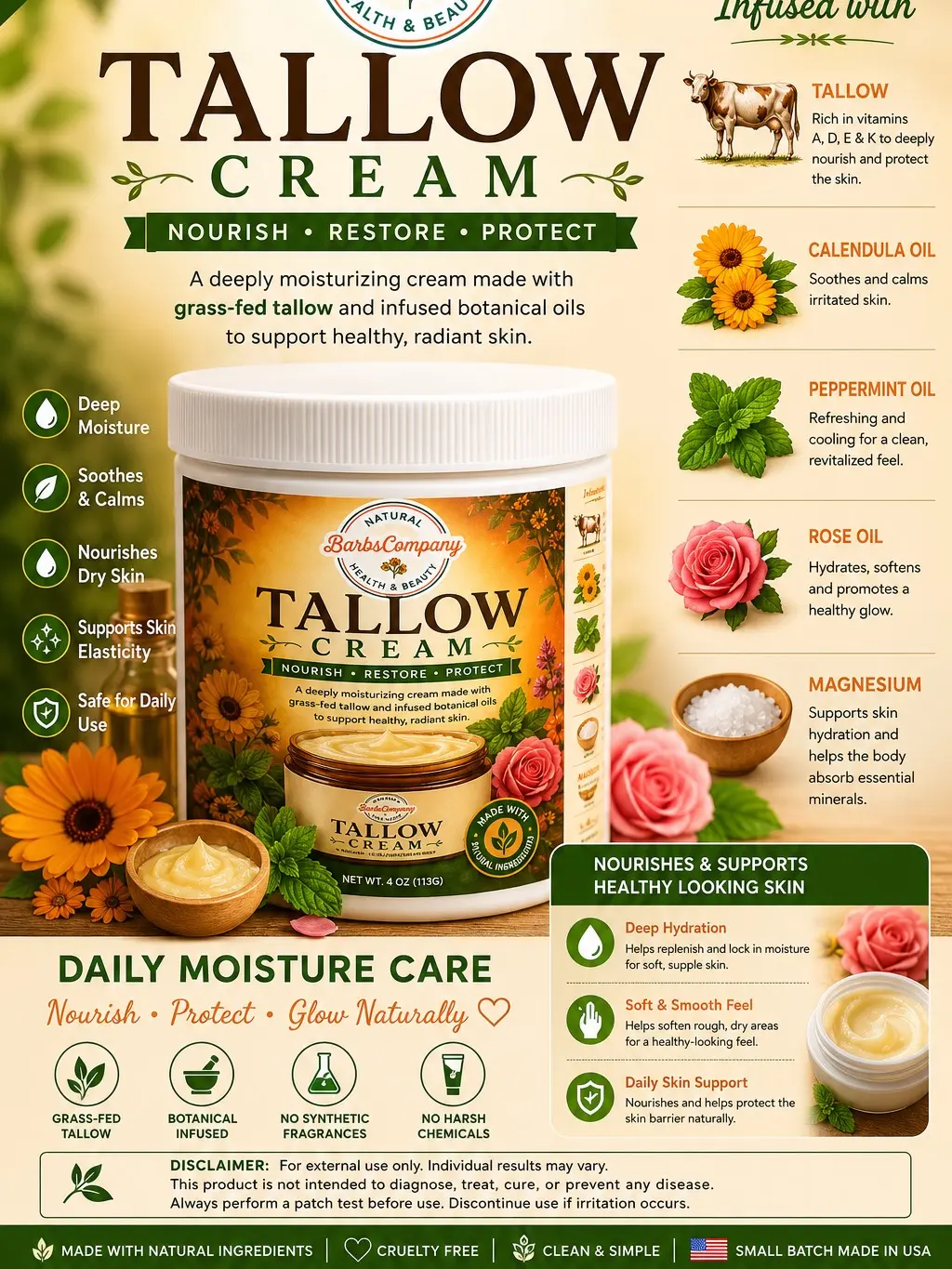 Barbs tallow  cream