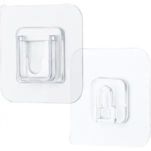 5/10/15 pairs Wall Hooks Hanger Double Sided Adhesive Suction Cup Sucker Kitchen Bathroom Wall Storage Holder Organizer Hanging Hook