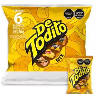De Todito Mix 6 Paquetes de 45g C/u Doritos & Tocneta Snacks Saludables 270g