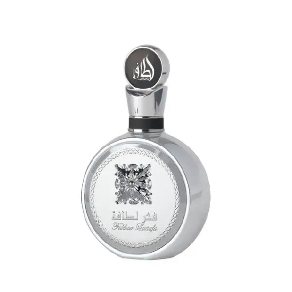 Lattafa Pride Fakhar Platin Unisex Aromatic EDP Fragrance - 3.4 oz Premium Bottle, Distinct Design, Earthy Woody Scent, Captivating Scent, Spicy Fresh, Long-Lasting, Ginger-Bergamot Citrus Mix, Guava Floral Twist, for Office, Youth, Single Item, Bergamot,