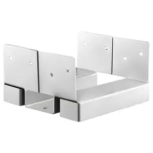VEVOR 6x6 Post Base 10 Pcs, Inner Size 5.49x5.57inch/139.5x141.5mm Concrete Post Anchor, Heavy-Duty Zinc-Plated Carbon Steel Posts Brackets with 1 Inch Standoff Elevation, for Concrete Pergolas Patio