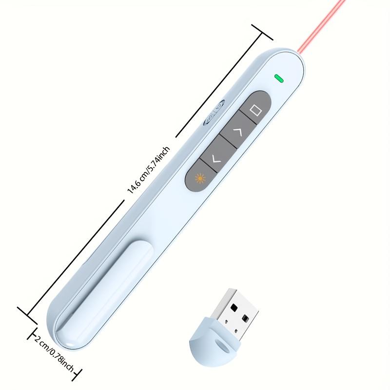 1-Count Wireless Laser Pointer with Hyperlink Click and Volume Control, Compatible with Mac/PC/Laptops, Portable Meeting Remote for Presentations and Teachers, Compact and Reliable Business Tool