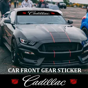 Cadillac Car Windshield Sticker Waterproof Sunproof Heat Resistant Decoration, Custom Style Modification Decal for All Models